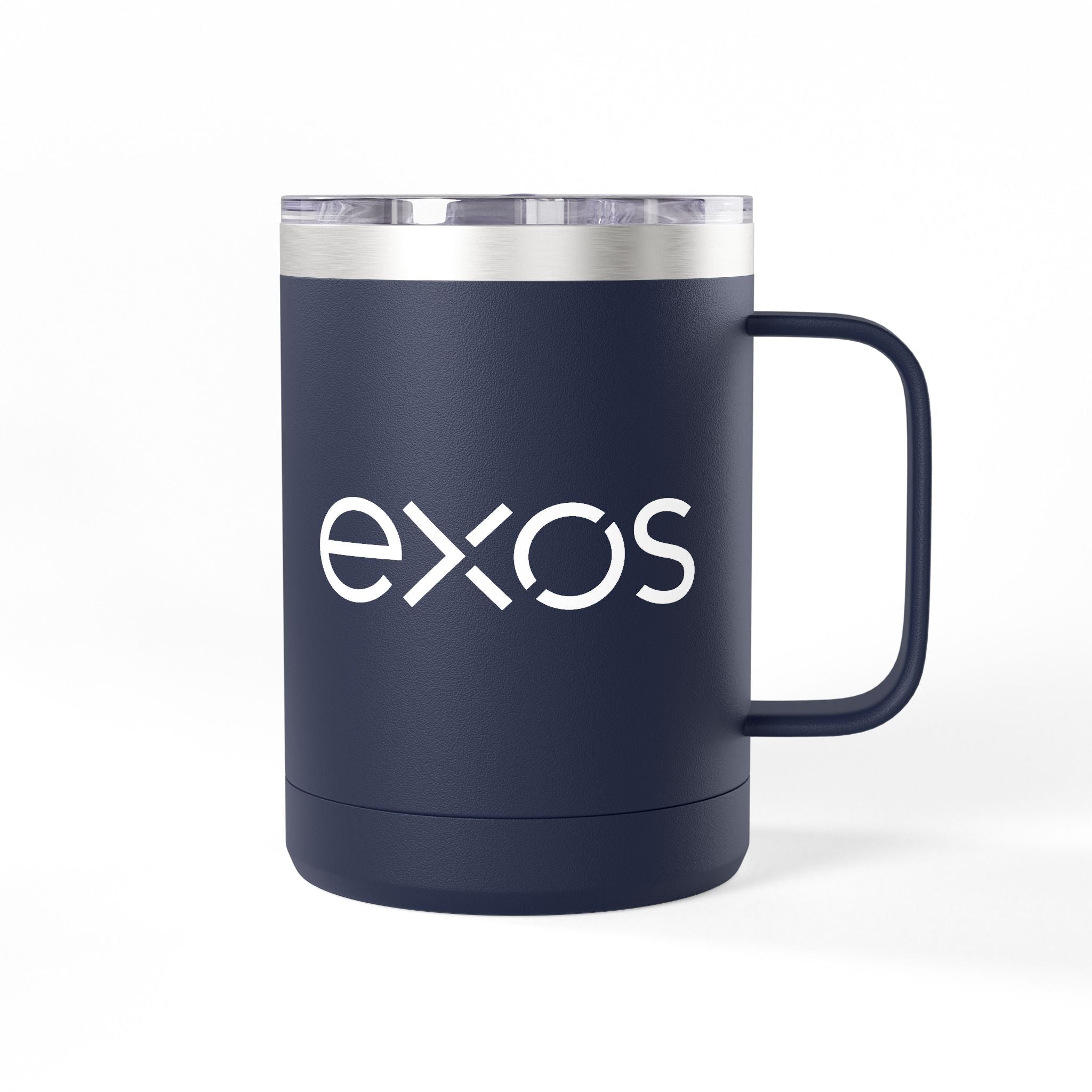 Tumbler Mug – Minimalist “exos” Logo Insulated 15oz Coffee Tumbler
